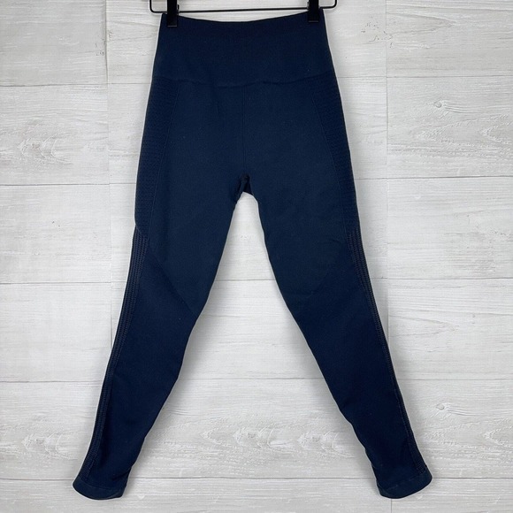 Lululemon Q5 Compression Leggings Women Size 6 Blue High Rise - Picture 1 of 10
